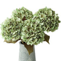 Artificial Hydrangea Flowers Large Silk Hydrangea Flower with Leaves Stems for Wedding Table Centerpieces Vase Home Decoration