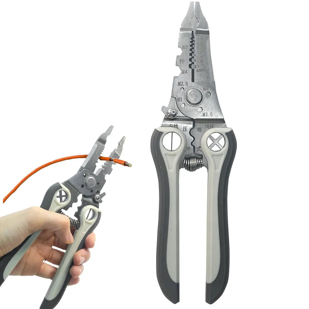 Cable Stripper Wiring Tools Multi-Function Hand Tool Wire Cable Cutters Set Heavy Duty Industrial Grade Cable Pliers