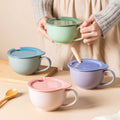 Large Ceramic Mug Creative Office Coffee Milk and Oatmeal Breakfast Cup for Daily Use