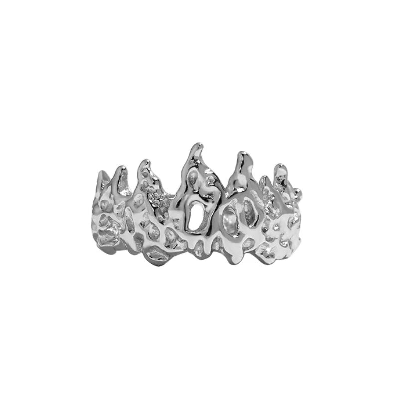 Wholesale Crown Ring Sterling Silver 925 Jewelry Rings Adjustable Personalized Minimalist Gold Rings for Women