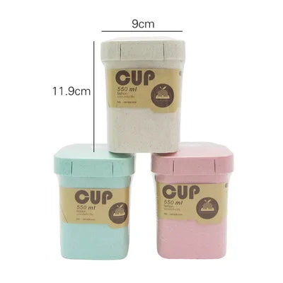 Microwave Safe Eco Friendly Biodegradable Plastic Soup Cup Breakfast Cup and Spoon Set