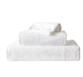 Wholesale 100% Cotton Bath Towels White Soft Hotel Set with Plaid Pattern Nonwoven Technics