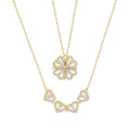 New Arrival Delicate Copper Gold Chain Choker 24K Foldable Two Wears Stainless Steel Necklace Mother Gifts Necklace