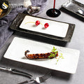 Japanese Restaurant Porcelain Dishes & Plates Sets Dinnerware for Hotel Ceramic Contemporary Beef Strip Plate Bistro Sushi Plato