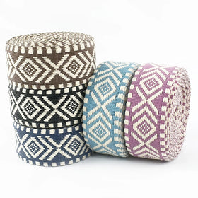 Meetee RD603 38mm Clothing Shoes and Hats Decorative Accessories National Wind Fancy Case Strap Polyester Cotton DIY Webbing
