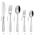 New Design Fluted Handle Gold Cutlery Set Stainless Steel 5Pcs Utensils Set Fork Spoon Wedding Flatware Set