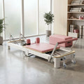 Commercial Studio Vibrant Pink Aluminum White Gym Studio Fitness Sliding Core Bed Pilates Reformer Equipments for Studio Home