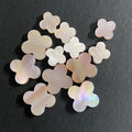 White Pink Gray MOP 8x8mm 10x10mm Pink Mother of Pearl Clover Stone for Necklace Bracelet