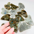 HY Natural Face Massage Labradorite Face Gua Sha Board Crystal Stone Jade Massager Body Facial Eye Scraping Acupuncture Lift