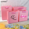 Luxury Mini Small Paper Gift Bag White Black Pink Boutique Shopping Paper Bag With Your Logo for Small Business