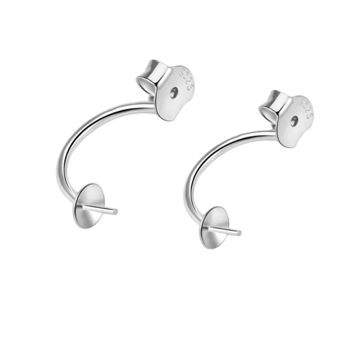 New Design 925 Sterling Silver Earring Posts and Backs Earring Making Supplies