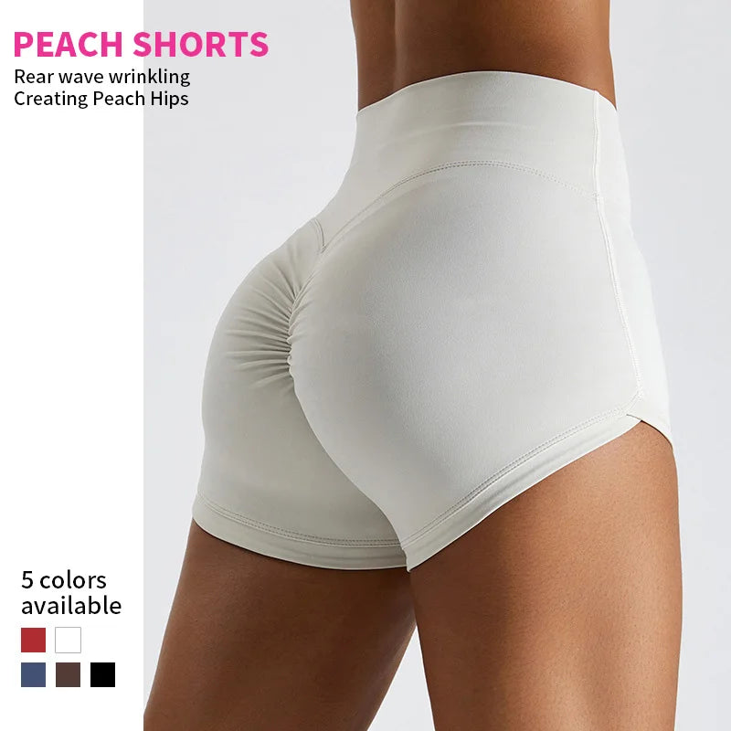 Women Butt Lift Short Leggings Plain Athletic Running Short Shorts Women Stretch Gym Yoga Shorts