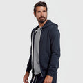 Customized Men's Metal Zipper-Up Hoodie Embroidered Logos Cotton/Polyester Soft Brushed Fleece Eco-Friendly Breathable Winter