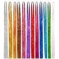 Tinsel Hair Extensions Colorful Hair 120cm Colorful Gold Wire Flash Wig Laser Wire Hair Extension