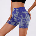FLW Print Yoga Shorts Sport Clothes Custom Logo Yoga Short Push up Activewear Shorts