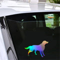 Dog Waiting Funny Car Laser Sticker Laptop Window Vinyl Wall Truck Glass Bumper Decal Gift Die Cut Decals Laptop Window Glass