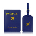 Women Men PU Leather Luggage Tag Suitcase Identifier Label Baggage Boarding Bag Tag Name ID Address Holder Travel Accessories