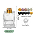 Wholesale 5 oz 200ml 300ml 500ml Large Cube Square Glass Diffuser Bottle Screw Cap Screen Printing Eco-friendly Recyclable