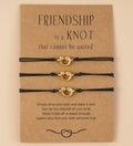 Stainless Steel Friendship Is a Knot That Cannot Be Untied Knot Bracelets for Friends