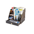 DIY Wooden Bedding Desk Organizer File Tray Pen Holder with Drawer Portable Classic