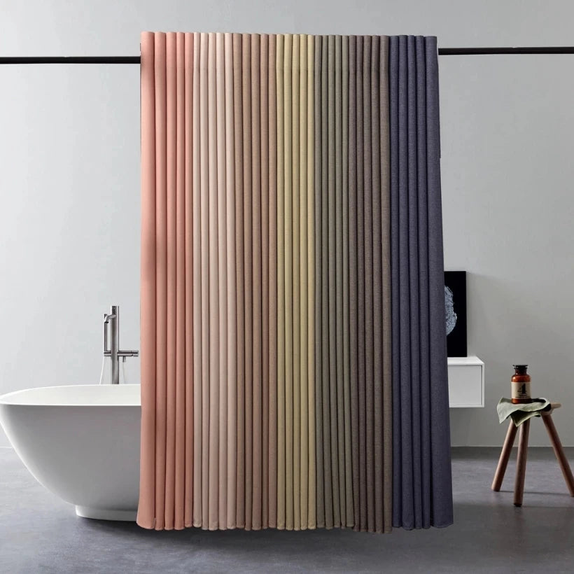 XinLan Pure Color Thicken Waterproof Mildewproof Shower Curtain Bathtub Bathroom Window Curtains