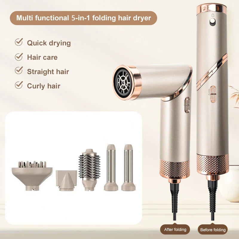 VOAUN V-2099 Ten-in-One Multifunctional Foldable Hair Dryer Styler Versatile for Blowing Styling Straightening Curling Hair