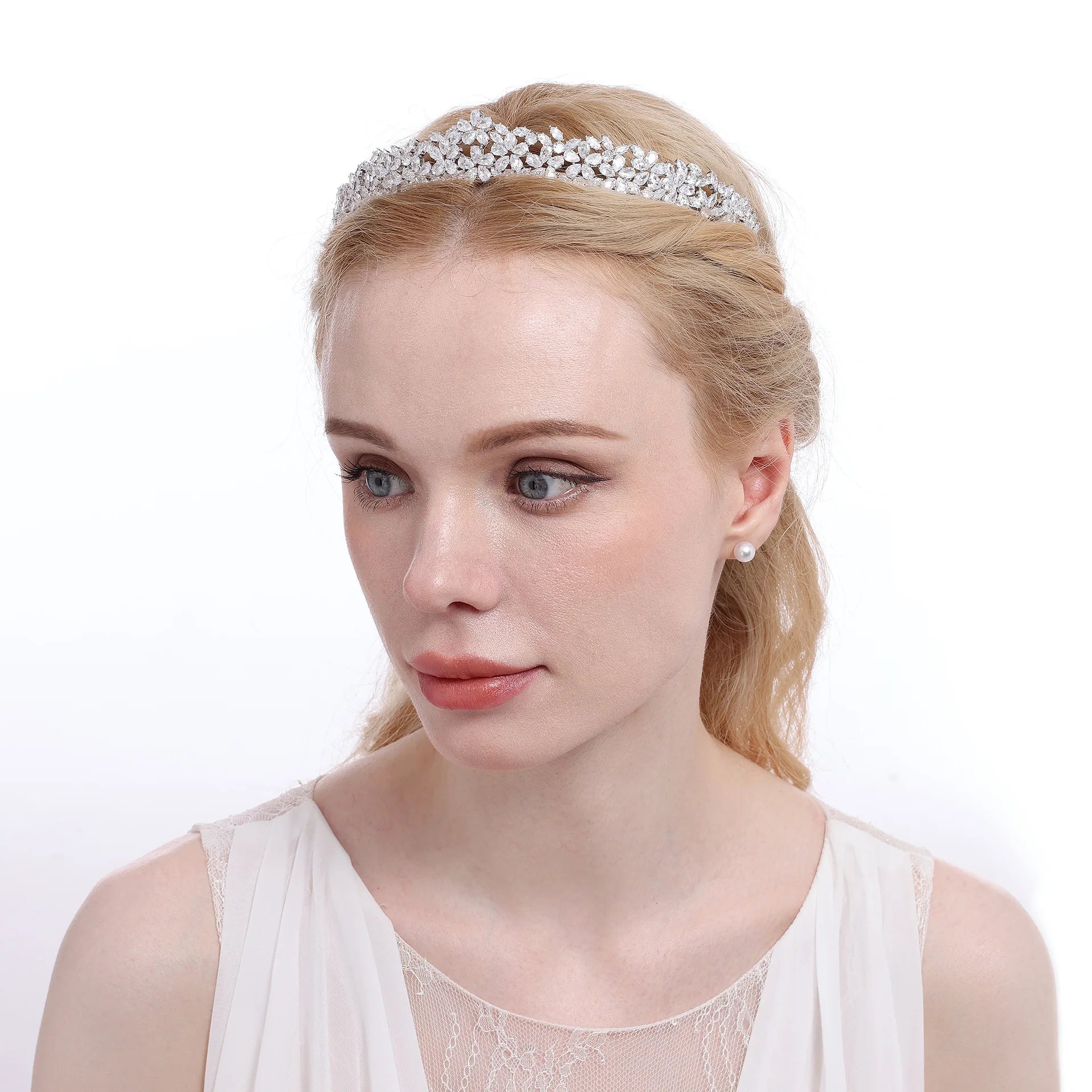 Miallo Wholesale Wedding Hair Accessories Zircon Flower Bridal Tiaras Jewelry Princess Queen Crown Hairband