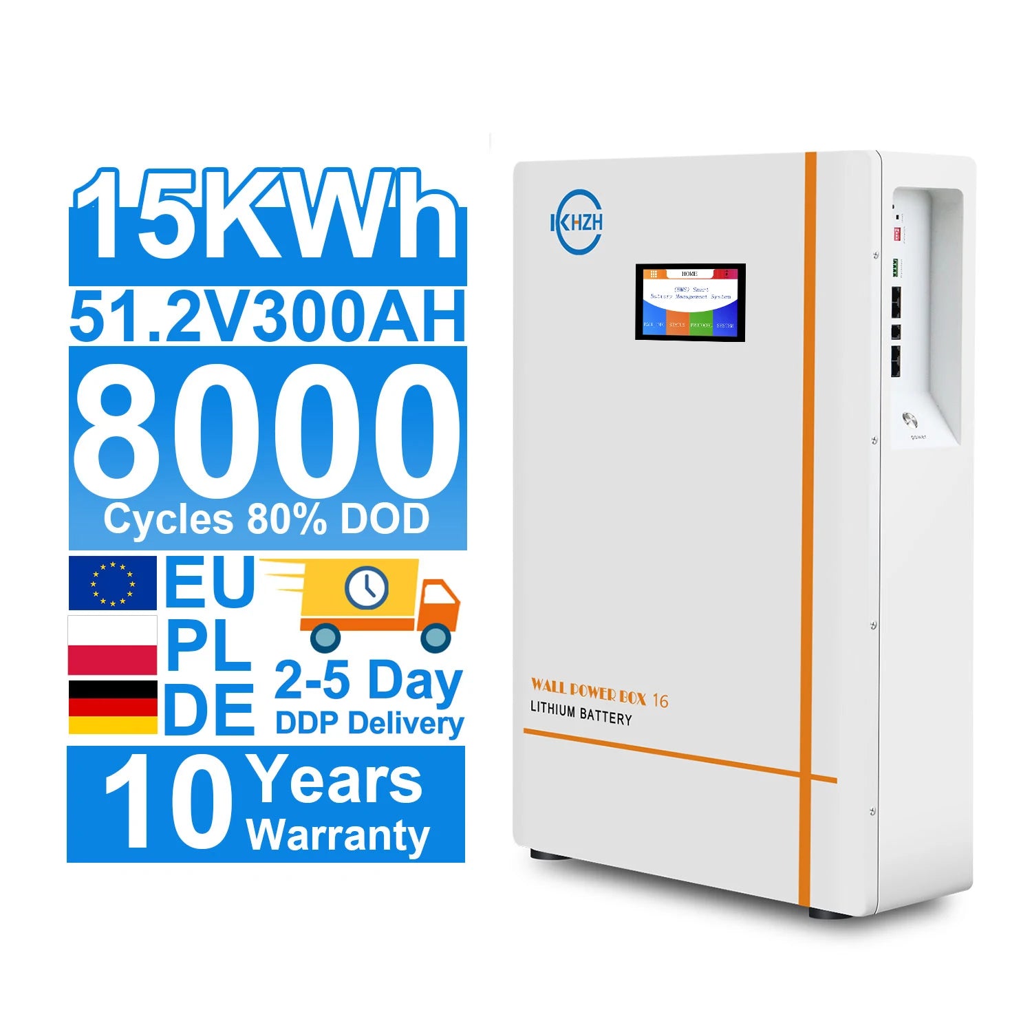 Best Selling Batterie Solaire 15Kwh Lithium 51.2V 300Ah 200Ah 48V 100Ah Lifepo4 Energy Storage Battery With Bms