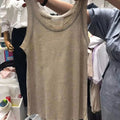 Boutique Wholesale 2024 Summer New Solid Color Sleeveless Fashion Style Loose and Versatile Women's Tank Top