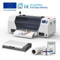 Europe Warehouse A3 33cm XP600 DTF Transfer Printer 720x1440DPI With RINN Software and Suction Platform for Fabric Printing