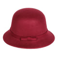 Wholesale England Style Lady Felt Retro Cloche Warm Winter Fedora Bucket Hats for Women