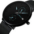 CRRJU 2265 Men Stainless Steel Quartz Wrist Watch Top New Waterproof Sports Male Clock with Date Relogio Masculino