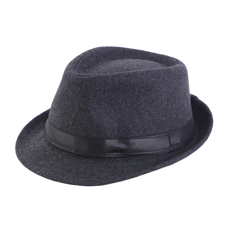 Gathertop Wholesale Hair Accessories Bucket Outdoor Custom Logo Solid Color Hat Checked Wool Blend Top Hats for Women Men