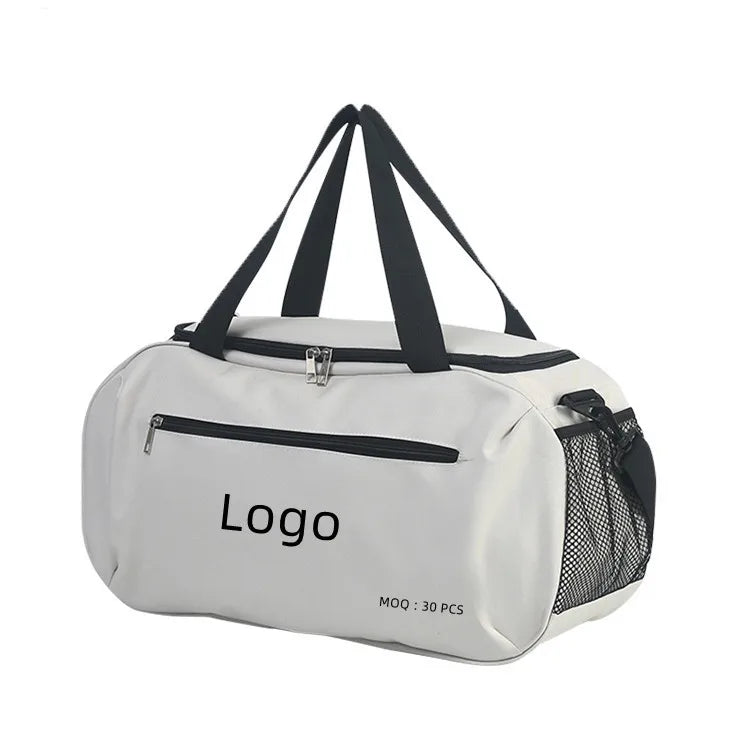 30Pcs Custom Logo Travel Bags Large Duffel Bags Oxford Zipper Weekend Bag for Men and Women