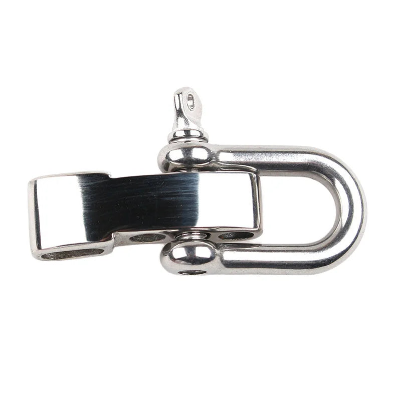 Adjustable Heavy-Duty U-Shackle High Strength Stainless Steel Bow Shackle for Paracord Climbing Durable Outdoor Gear Buckle