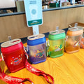 New Design Water Bottle With Shoulder Strap Leakproof With Straw Creative Plastic 400ml Drink Kettle Portable for Kids Outdoor