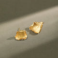 Newest Style S925 Sterling Silver Stud Earrings Asymmetrical Melted 18K Gold Designer Earrings Women Luxury Fashion Jewelry