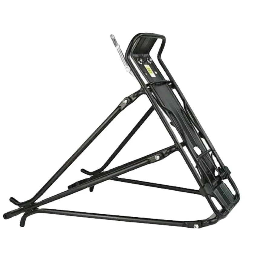 RTS High Quality Black Aluminium Alloy Mountain Bike Rear Luggage Rack Compatible with Road/Foldable Bikes