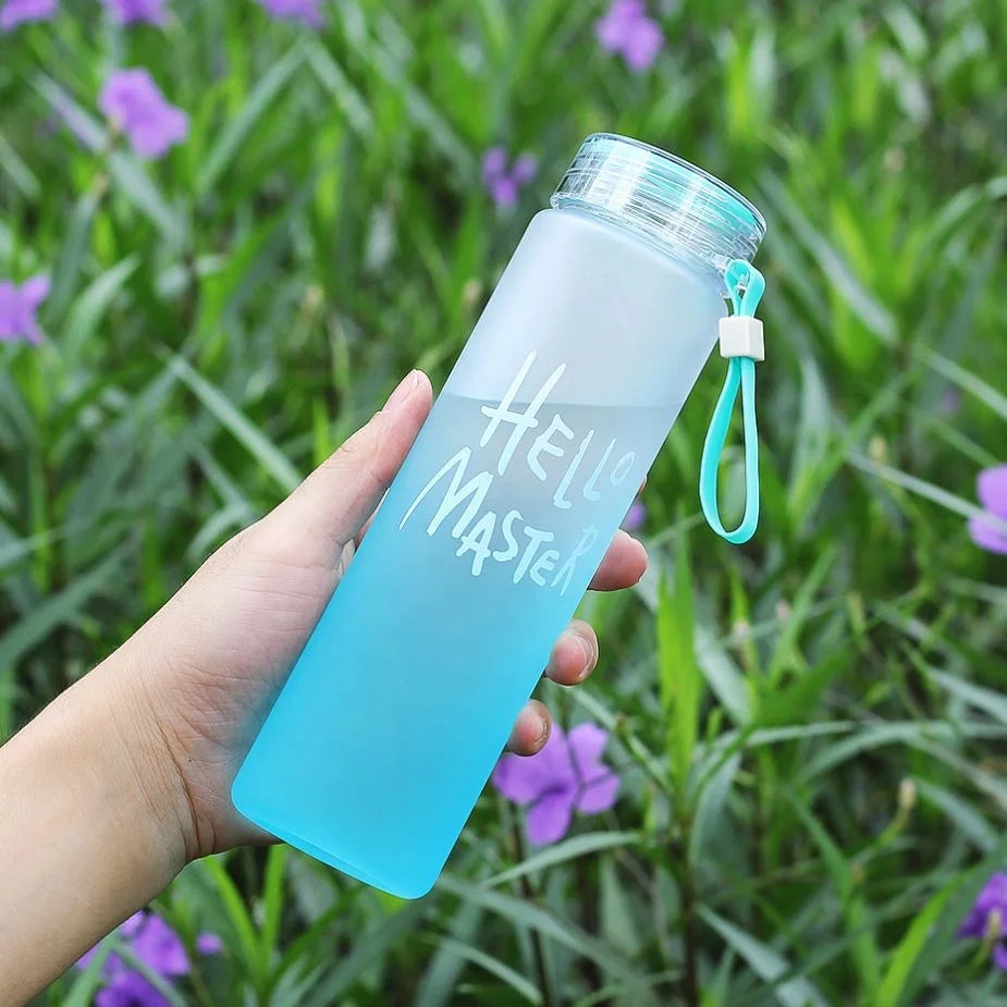 Outdoor Leak Proof Seal Gourde Climbing Water Bottles New Plastic Bottle for Water Sport 500ml Portable Rope Kids Drinkware