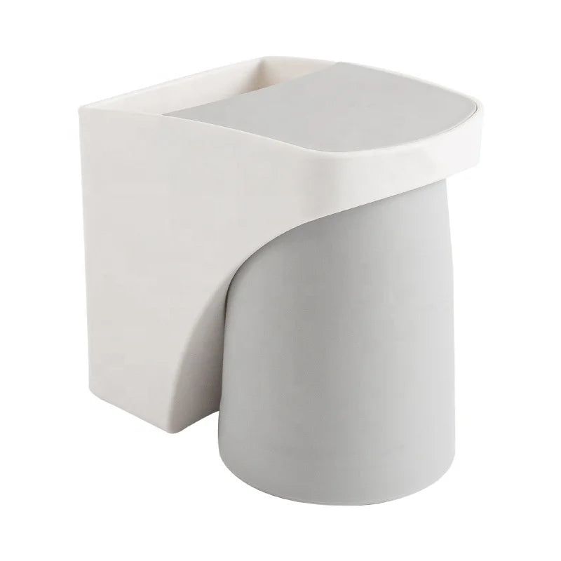 Bathroom Toothbrush Cup Holder Plastic Toothpaste Magnetic Cup No Drill Wall Mounted Adhesive Bathroom Shelf