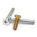 Yellow White Zinc Plated Painted Stainless Steel Metric Phillips Flat Head Machine Screws Countersunk Bolts
