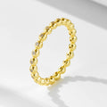 Simple Niche Light Luxury Ring 925 Silver Jewelry Wholesale Small Round Bead CZ Diamond 925 Sterling Silver Rings Jewelry Women