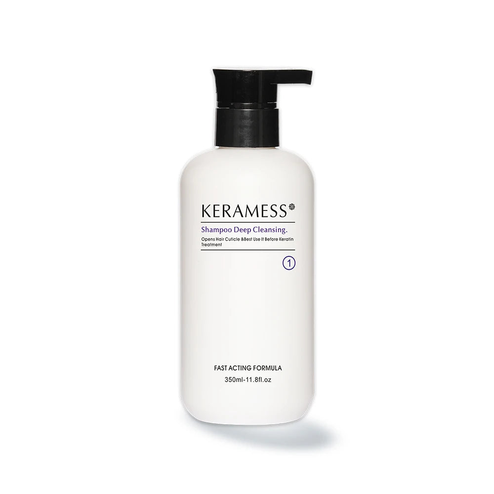 Professional KeraMess New Arrival Open Cuticle Deep Cleansing Organic Keratin Purifying Shampoo 11.8oz Daily Care