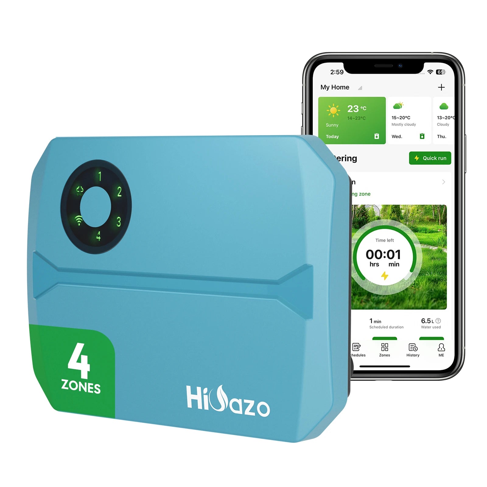 INKBIRD Agricultural Irrigation Controller with 4 Zones Via Wifi