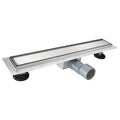 304 Stainless Steel Rectangle Shower Bathroom Floor Drainer Grate Waste Tile Insert Contemporary Drain