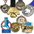 Manufacturer Custom Medals Sports Marathon 3D Cycling Taekwondo Metal Medal Award Soccer Judo Jiu Jitsu Karate Sports Gold Medal