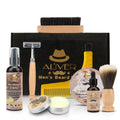 ALIVER Wholesale Moustache Brush Oil Serum Balm Beard Care GIft Set for Men
