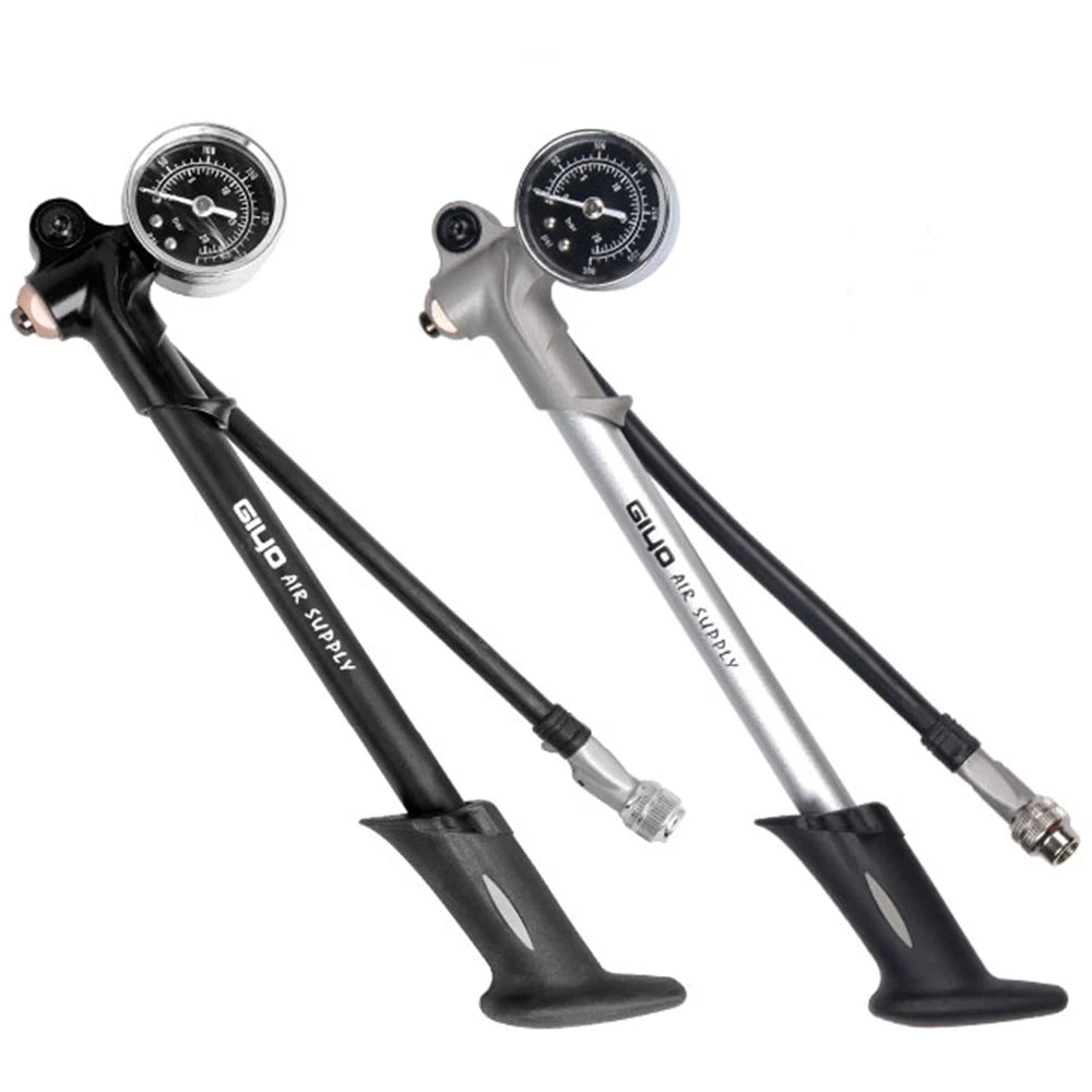 New Image Portable Bicycle Pump 300psi MTB Shock Fork Pump Schrader Valve for Cycling Mini Air Inflator Rear Suspension Pump