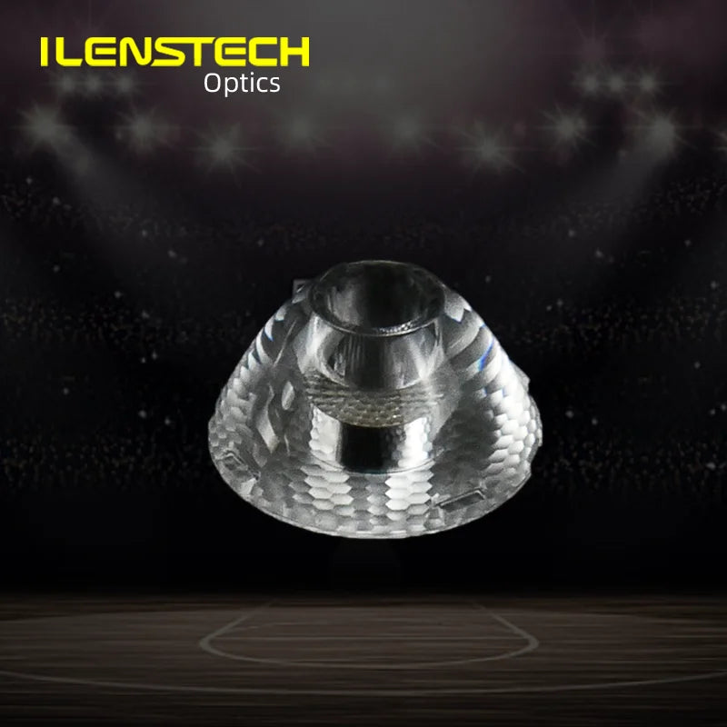 22mm LED Lens 20 Degree with White/Black Holder for 1W 3W High Power LED Light