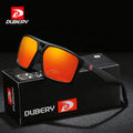 DUBERY OFFICIAL Polarized Sunglasses Men UV400 Protection Sports Fashion Style Outdoor TAC Lenses PC Red Blue Gray 2026 D009